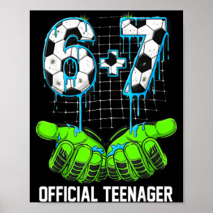 6+7 = 13 År gamla pojkar flickor tonåring 13-års f Poster