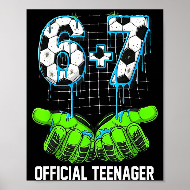 6+7 = 13 År gamla pojkar flickor tonåring 13-års f Poster (Framsidan)