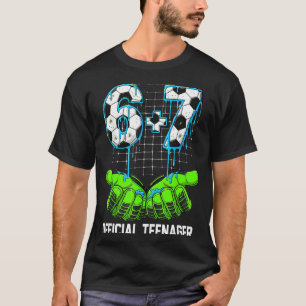 6+7 = 13 År Pojkar Flickor Tonåring 13-års Födelse T Shirt