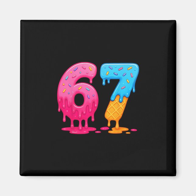 6 7-6 Sju iskrämdropp Magnet (Framsidan)