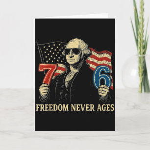 6-7 7-6 George Washington Frihetsdesign för lärare Kort