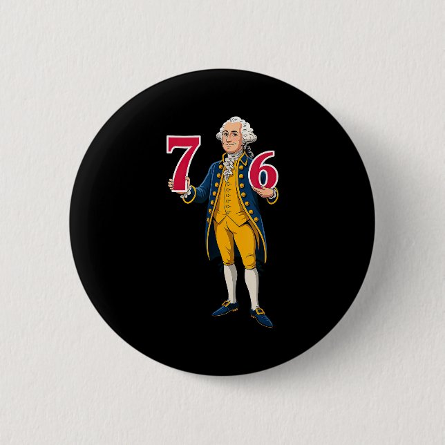 6 7 7 6 George Washington Sex Sju  Knapp (Framsida)