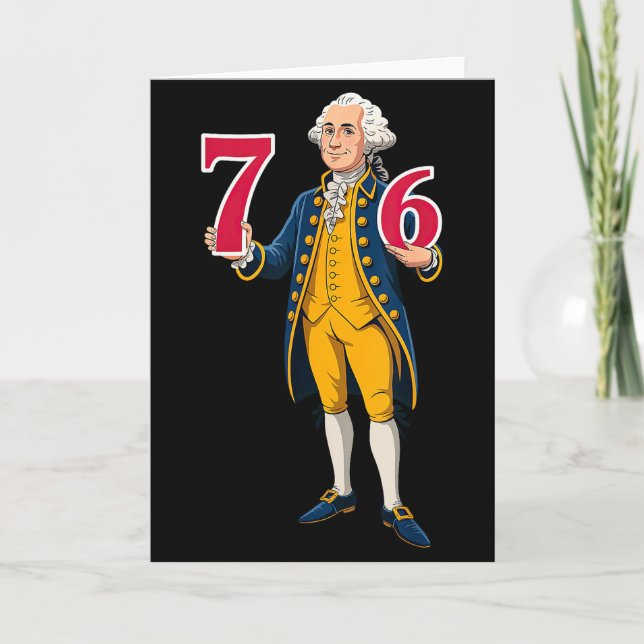 6 7 7 6 George Washington Sex Sju  Kort (Framsida)