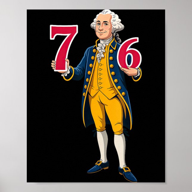 6 7 7 6 George Washington Sex Sju  Poster (Framsidan)