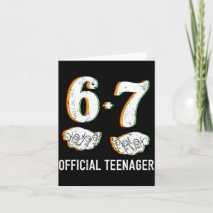 6+7-åriga pojkar flickor tonåring 13-årsdag kul kort