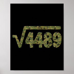 6 7 Armé Mönster Meme Kvadratrot 4489 Slang Matema Poster