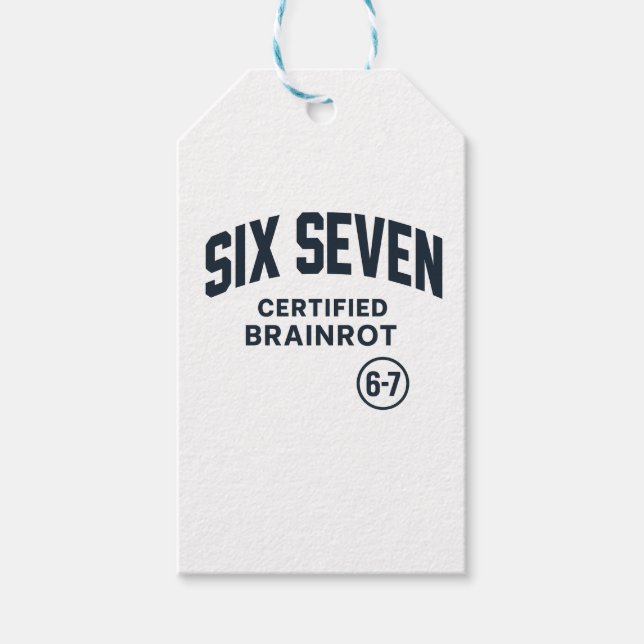 6 7 Certified Brain Rot Presentetikett (Framsidan)