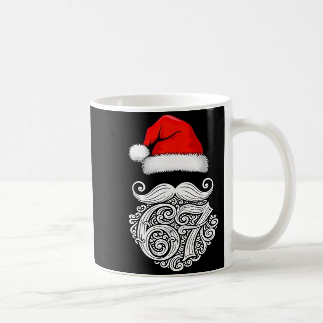 6 7 Christmas 67 Santa Six Seven Christmas Boys Te Kaffemugg (Höger)