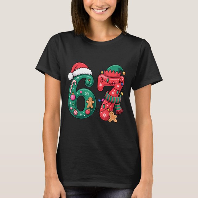 6 7 Christmas Duo Meme Outfit For Funny Holiday Hu T Shirt (Framsida)
