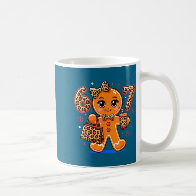 6 7 Christmas Leopard Gingerbread  Kaffemugg (Höger)
