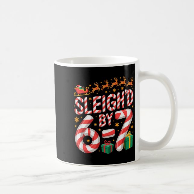 6-7 Christmas Ugly Sweater Six Seven Xmas 67 Meme  Kaffemugg (Höger)