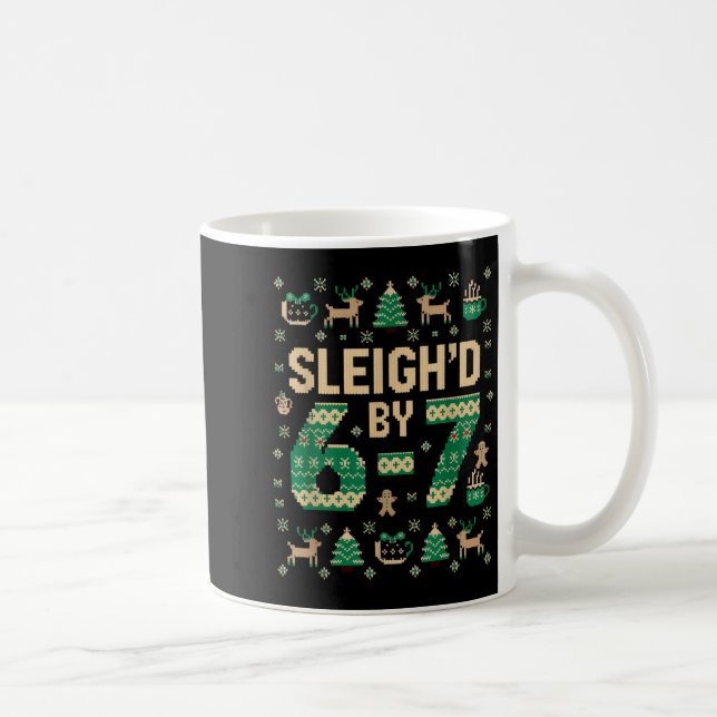 6-7 Christmas Ugly Sweater Six Seven Xmas 67 Meme  Kaffemugg (Höger)
