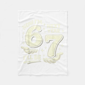 6 7 Födelsedag 6 År Gammal Födelsedags Pojke 67 Me Fleecefilt
