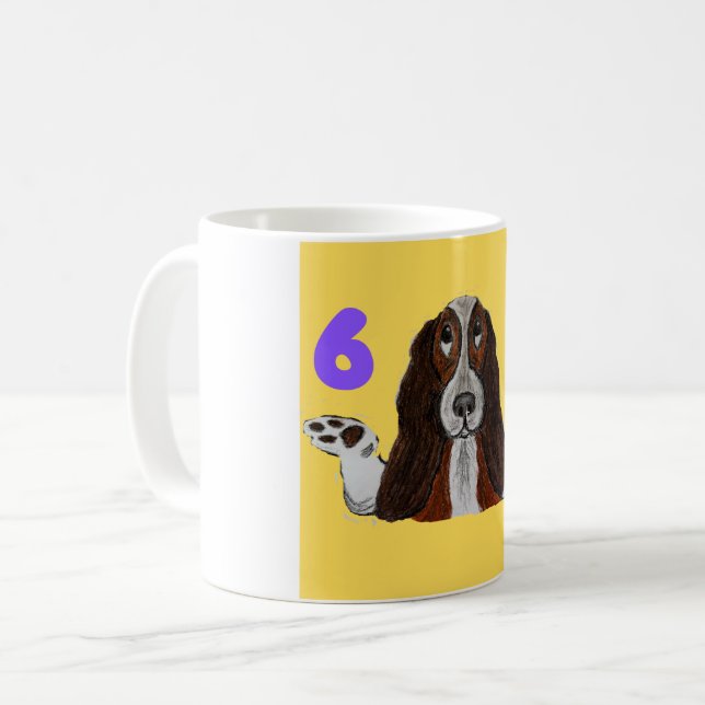 6 7 Funny Crazy Doggie Mug Kaffemugg (Framsida vänster)