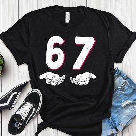 6 7 funny, Six Seven Meme Trendy  T Shirt