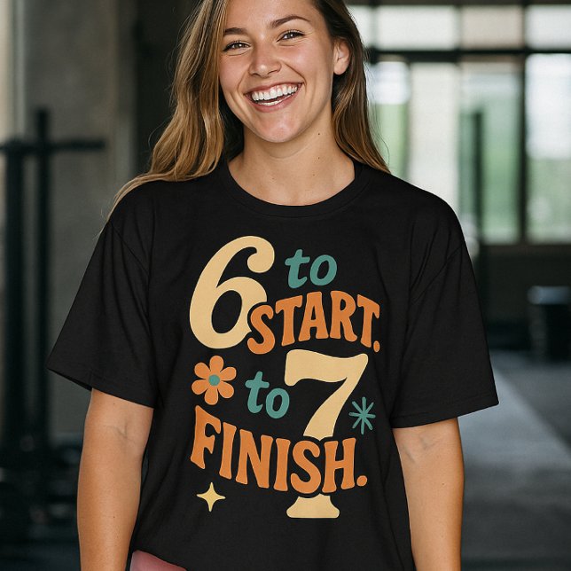 6 7 Gym  Citat Tränings  Motivation  T Shirt (Skapare uppladdad)