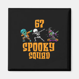 6 7 Halloween 67 Meme Sex Sju 6 7 Spöklik Skvad H Magnet