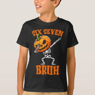 6 7 Halloween 67 Meme Six Seven Dabba Gen Alpha T Shirt