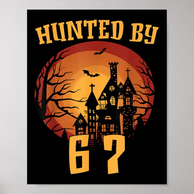 6 7 Halloween 67 Meme Six Seven Haunted Gen Alpha  Poster (Framsidan)