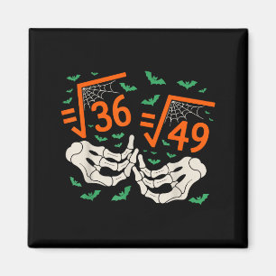 6 7 Halloween Matematik Kvadratrot 67 Meme Gen Alp Magnet