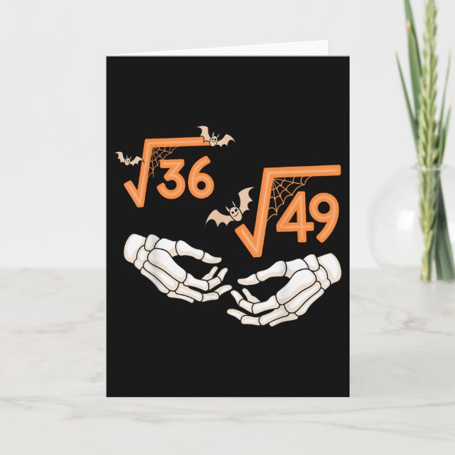 6 7 Halloween Math Kvadratrot 67 Meme Gen Alfa S Kort (Framsida)