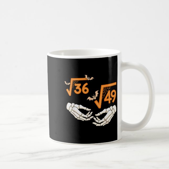 6 7 Halloween Math Square Root 67 Meme Gen Alpha S Kaffemugg (Höger)