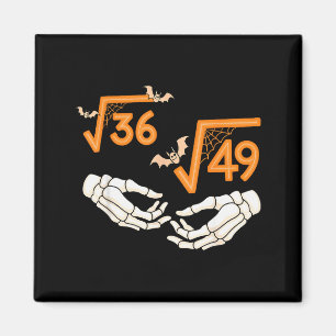 6 7 Halloween Math Square Root 67 Meme Gen Alpha S Magnet
