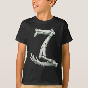 6 7 Halloween skelett Roligt 67 Meme Gen Alpha Sex T Shirt