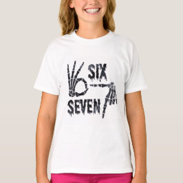 6 7 halloween t-shirt för barn