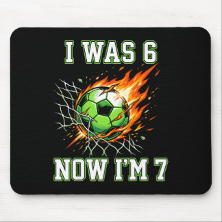 6 7 Jag Var 6 Nu Är Jag 7 Fotboll Födelsedag Fotbo Musmatta