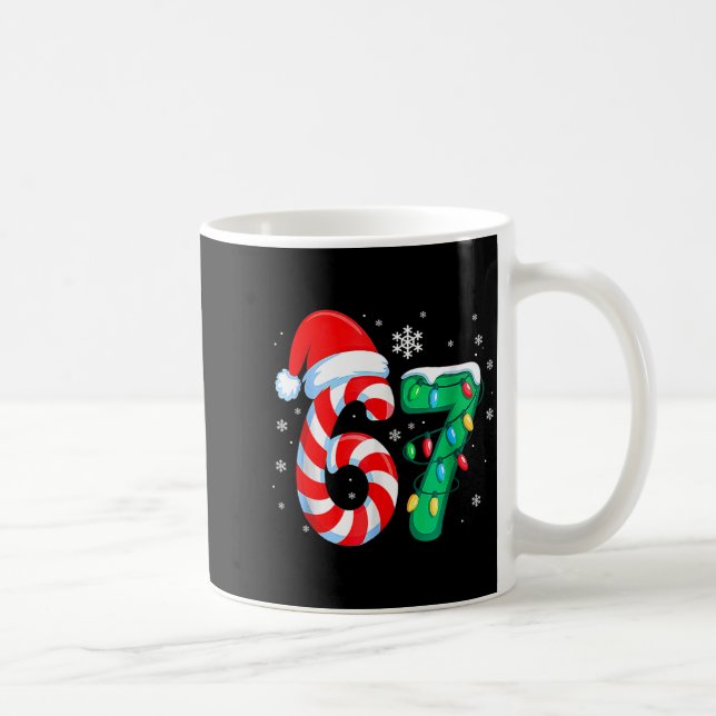 6 7 jul rolig sex sju 67 meme män kvinnor Ki Kaffemugg (Höger)