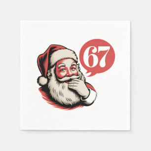 6 7 Jul Sex Sju Hjärnrot Tomte Pappersservett