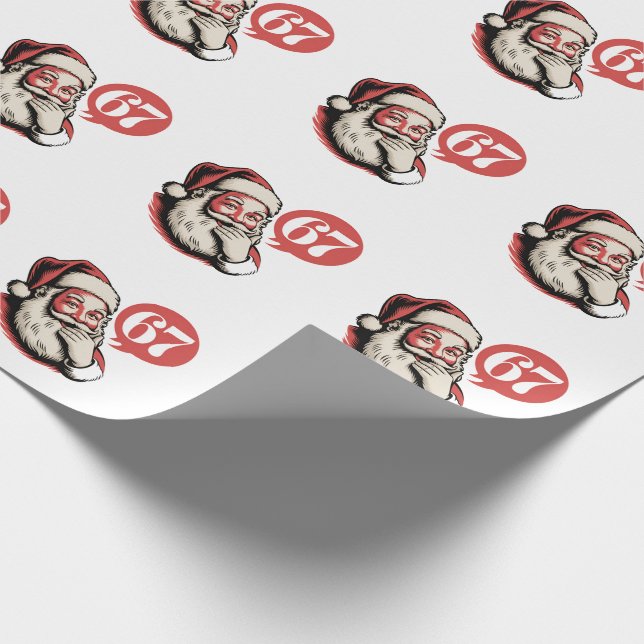 6 7 Jul Sex Sju Hjärnrot Tomte Presentpapper (Hörn)