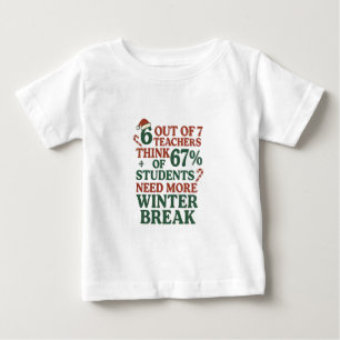 6 7 Lärare Sex Sju 67 Tomte Gen Alpha  T Shirt