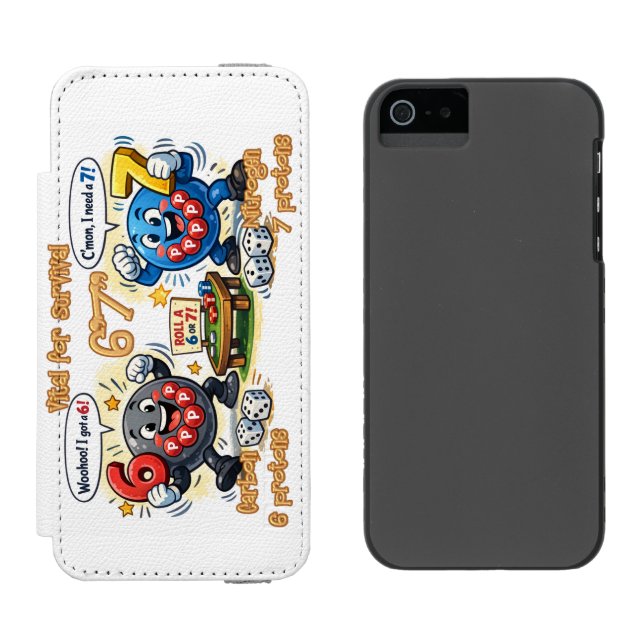 6’7” Livsviktig kemi Elements Incipio iPhone Wallet Skal (Sida vid Sida)