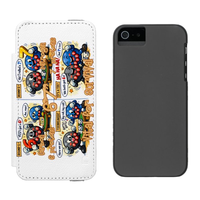 6’7” Livsviktig kemi Elements Incipio iPhone Wallet Skal (Sida vid Sida)