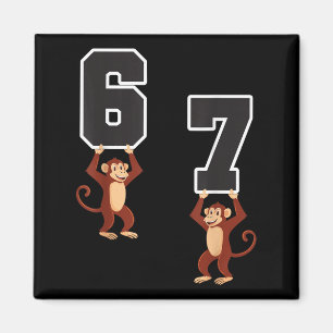 6 7 Lustigt matchande lärare Halloween Costume Mun Magnet