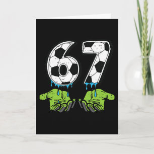 6 7 Meme Fotboll Drip Rolig 67 Sex Sju Barn Pojkar Kort