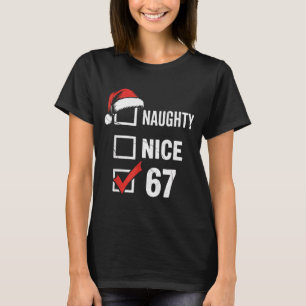 6-7 Meme jul Busig Snäll 67 Sex Sju Rolig T Shirt