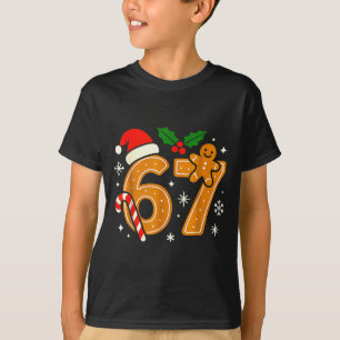6 7 Meme jultröja 67 Sex Sju Kakor Ging T Shirt
