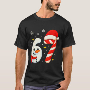 6 7 Meme jultröja 67 Sex Sju Snömannen Pojke T Shirt