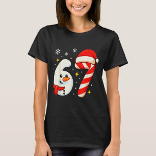 6 7 Meme jultröja 67 Sex Sju Snömannen Pojke T Shirt