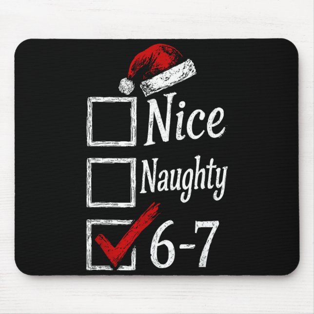 6-7 Meme Nice Naughty 67 Christmas Brain Rot Funny Musmatta (Framsidan)