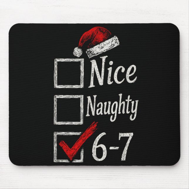 6-7 Meme Nice Naughty 67 Christmas Brain Rot Funny Musmatta (Framsidan)