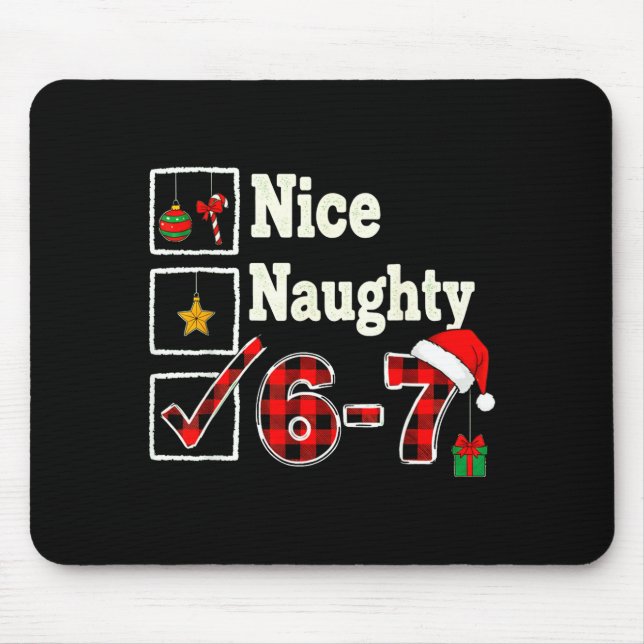6-7 Meme Nice Naughty 67 Christmas Brain Rot Funny Musmatta (Framsidan)