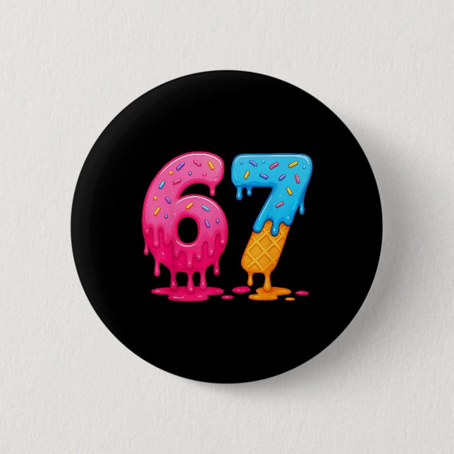 6 7 Meme Sex Sju Glass Drip  Knapp (Framsida)
