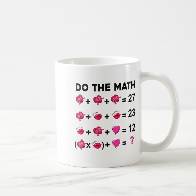 6 7 Meme Six Seven Do The Math Teacher Valentines  Kaffemugg (Höger)