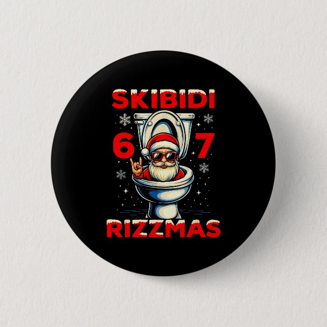 6-7 Meme Slang Christmas Nice Naughty 67 Funny  Knapp (Framsida)