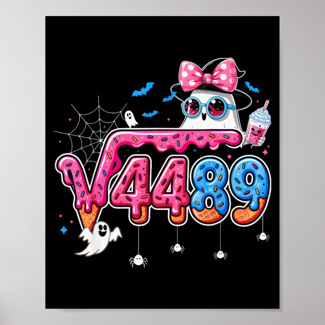 6 7 Meme Square Root 4489 Slang Math Teacher Hallo Poster (Framsidan)