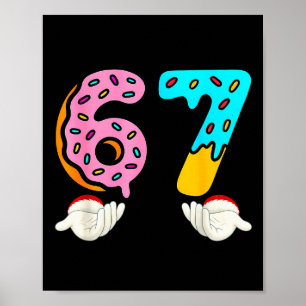 6-7 Meme Tröjor 67 Jul Hjärnrot Roliga Pojkar Poster